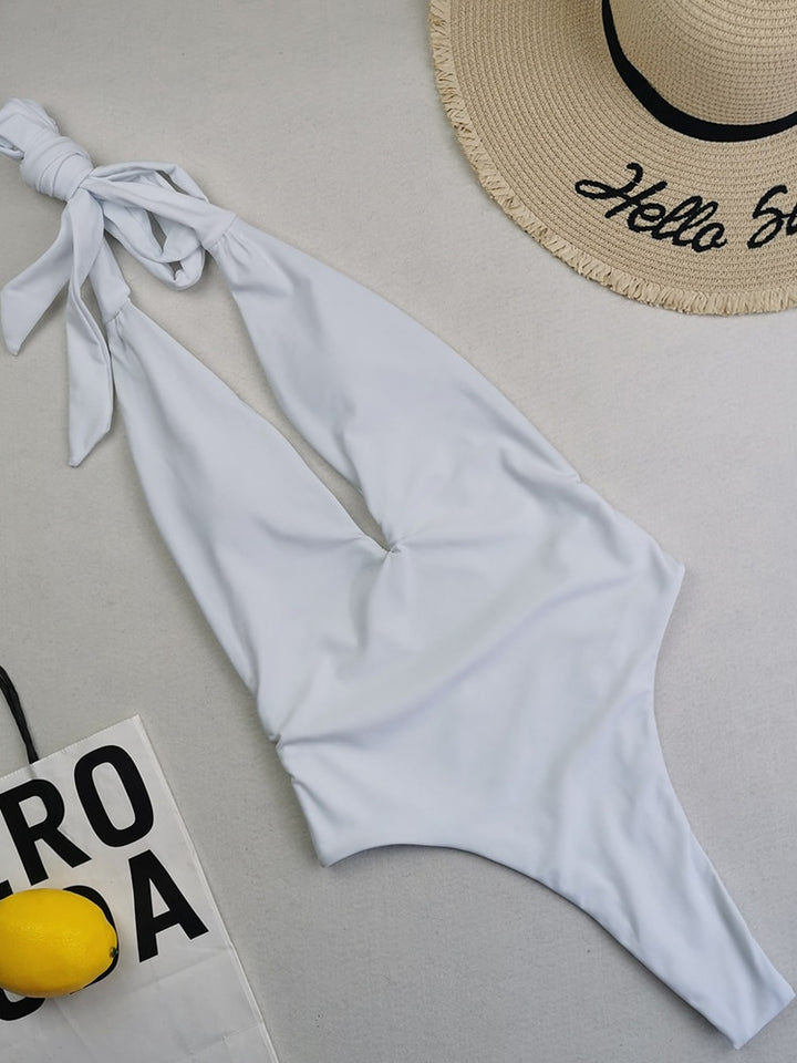 Sexy Deep V Backless Swimwear