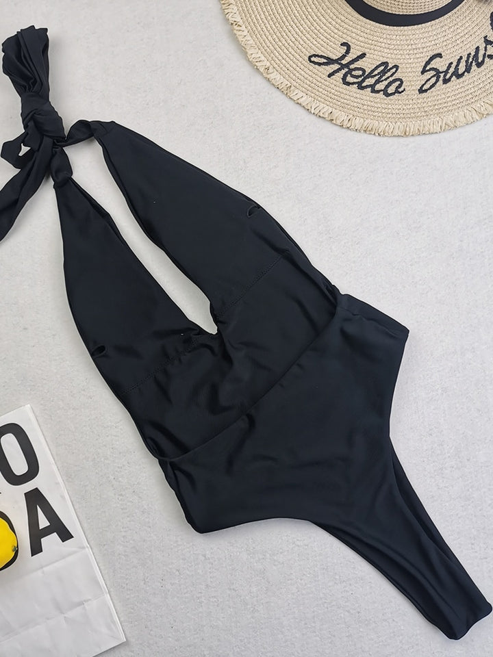 Sexy Deep V Backless Swimwear