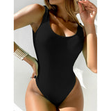 Solid Push Up Brazilian Monokini