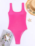 Solid Push Up Brazilian Monokini