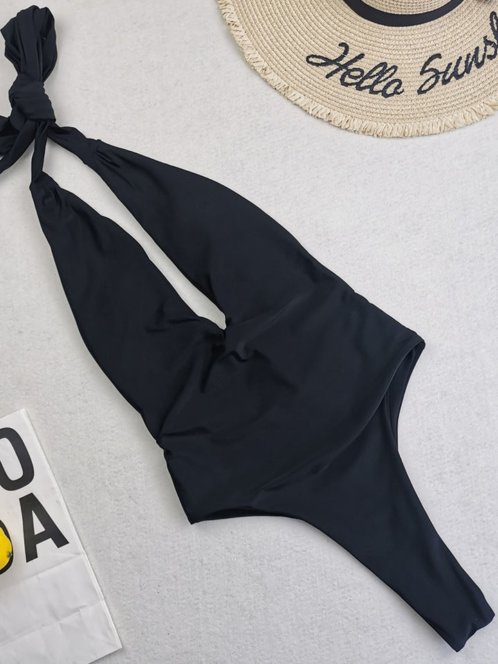 Sexy Deep V Backless Swimwear