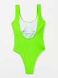 Solid Push Up Brazilian Monokini