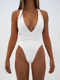 Sexy Deep V Backless Swimwear