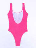 Solid Push Up Brazilian Monokini