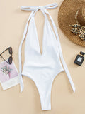 Sexy Deep V Backless Swimwear