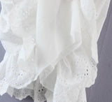 Puff Sleeve White Lace Dress