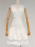 High Waist Cut Out Mini Dress