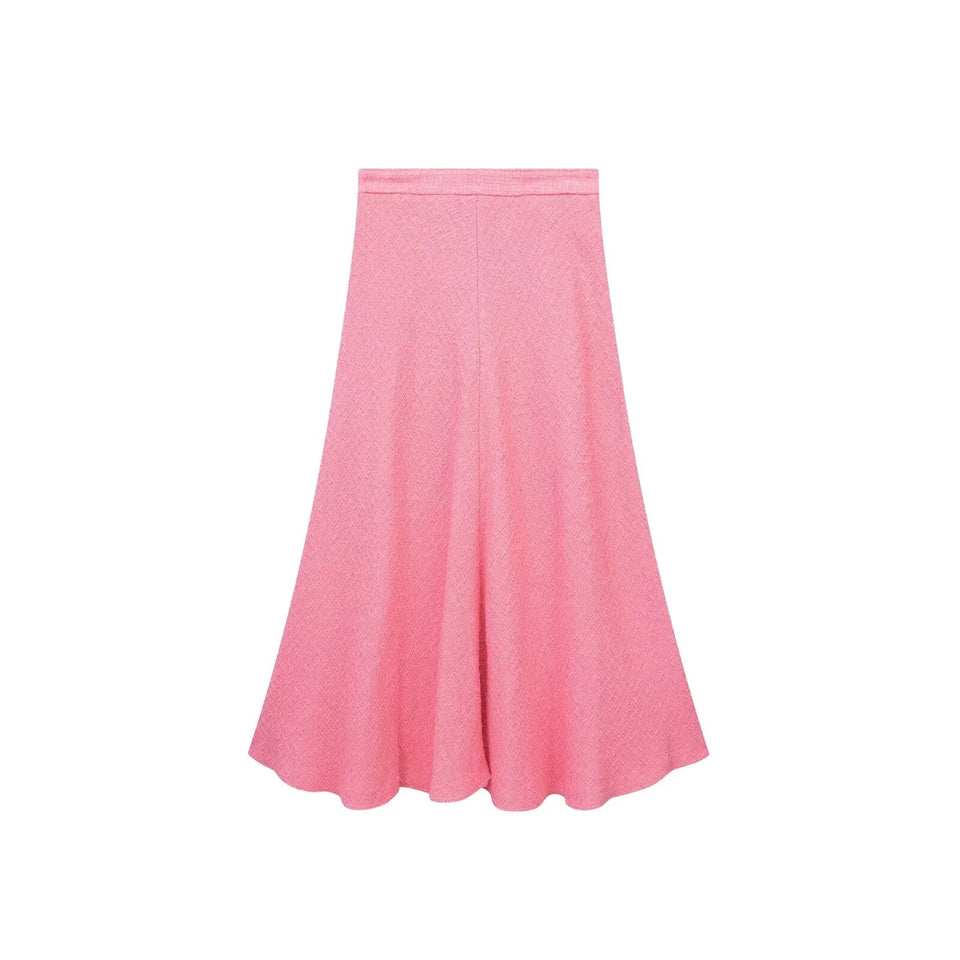 Pink Maxi Skirt  2Pcs Set