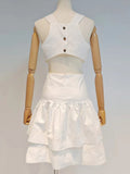 High Waist Cut Out Mini Dress
