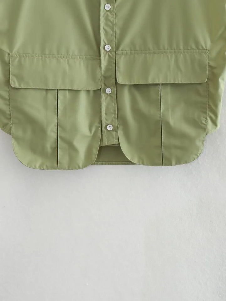 Cropped Sleeveless Shirt