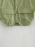 Cropped Sleeveless Shirt