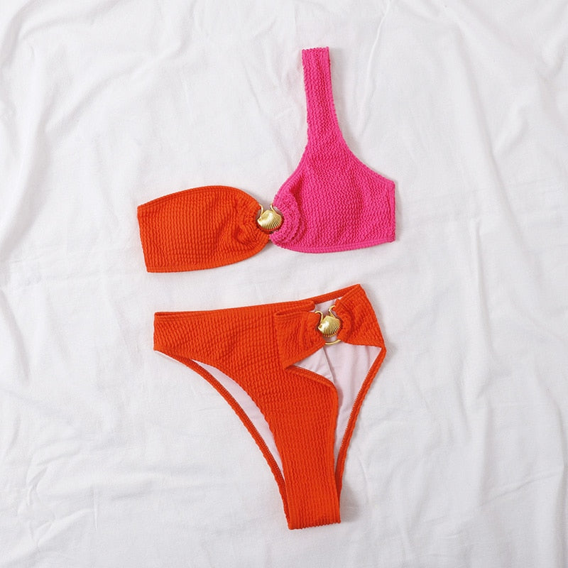 Block Color Bikini Set - Veira Trending Shop