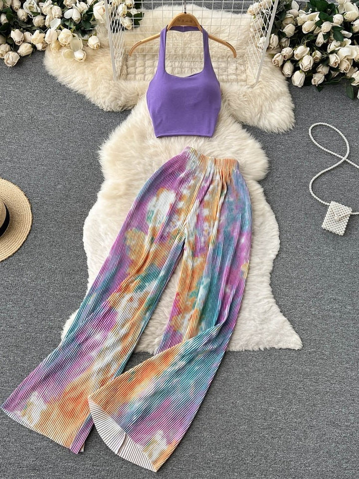 Halter Top 2pcs Vacation Set - Veira Trending Shop