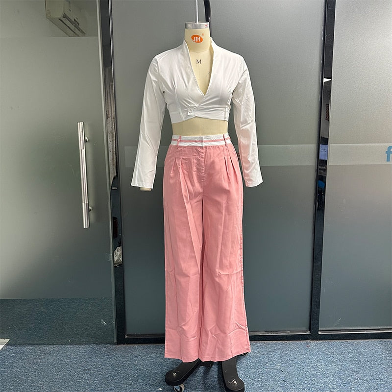 Long Sleeves 2pcs  Pants Sets
