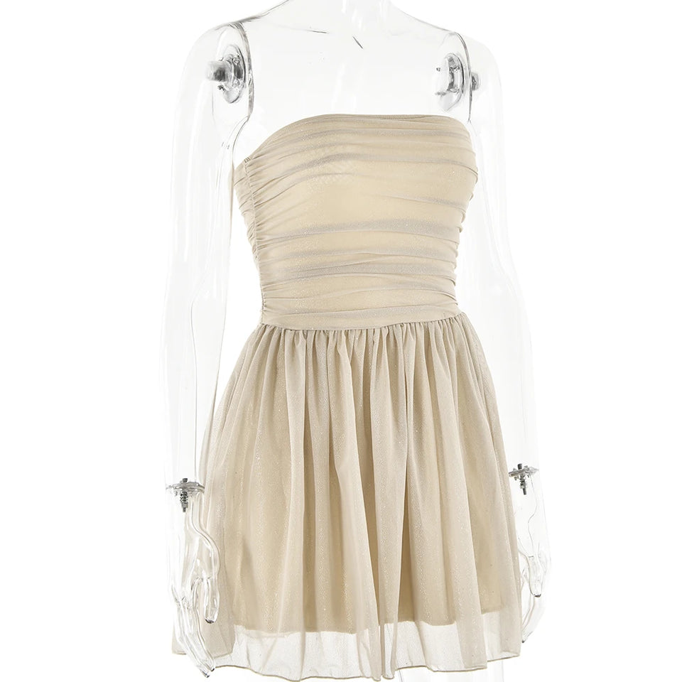 Sexy Mesh Double Layer Dress