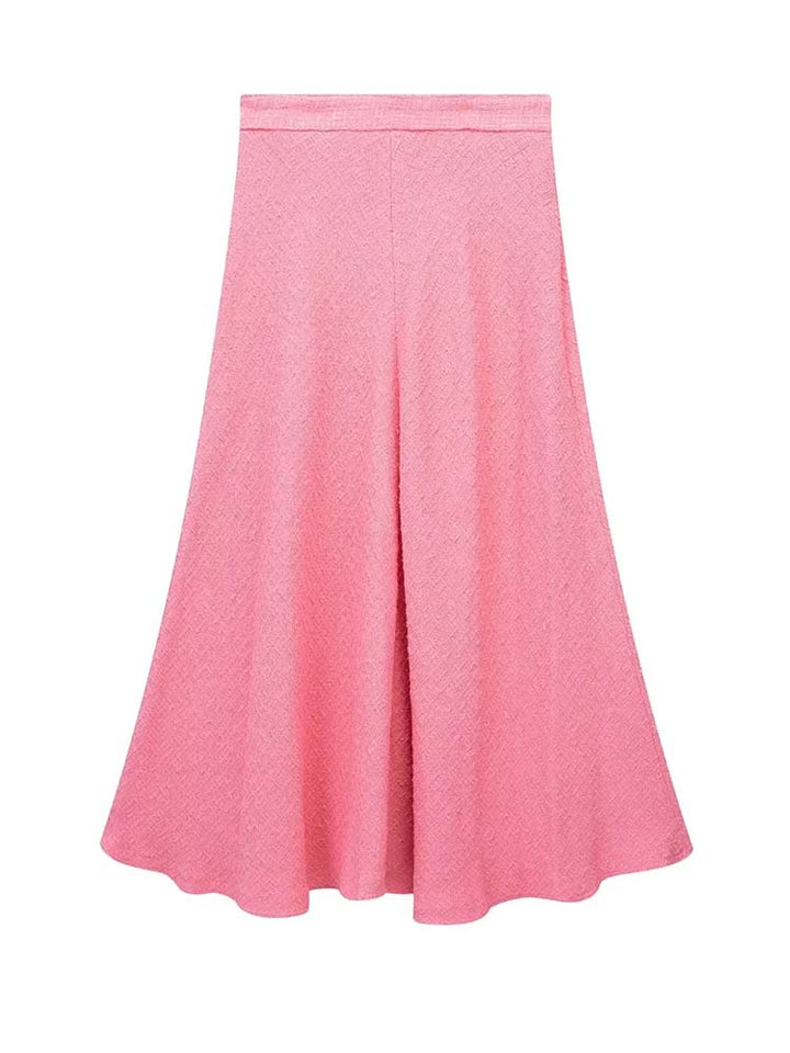 Pink Maxi Skirt  2Pcs Set