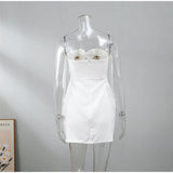 3D Flower Decor Mini Dresses
