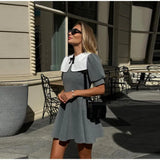 Elegant Doll Collar Slim Mini Dress