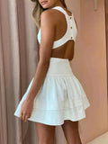 High Waist Cut Out Mini Dress
