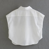 Cropped Sleeveless Shirt