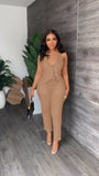 Halter Neck Top 2Pcs Pants Set