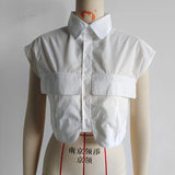 Cropped Sleeveless Shirt