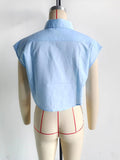 Cropped Sleeveless Shirt