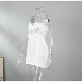 3D Flower Decor Mini Dresses