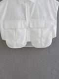 Cropped Sleeveless Shirt