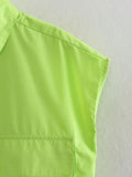 Cropped Sleeveless Shirt
