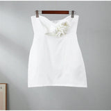 3D Flower Decor Mini Dresses