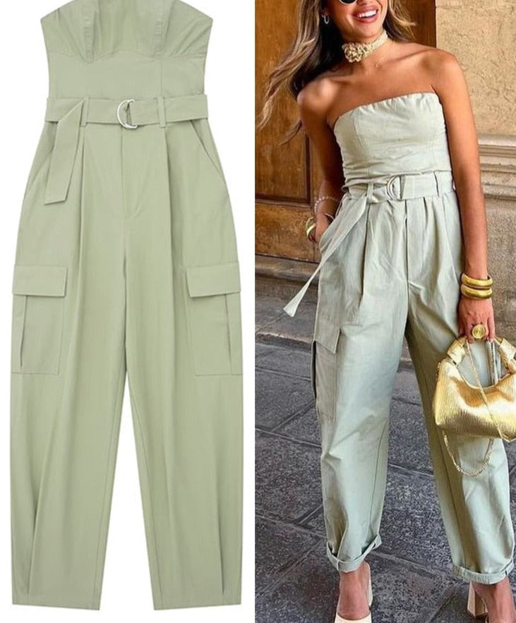 Loose Cargo Jumpsuit