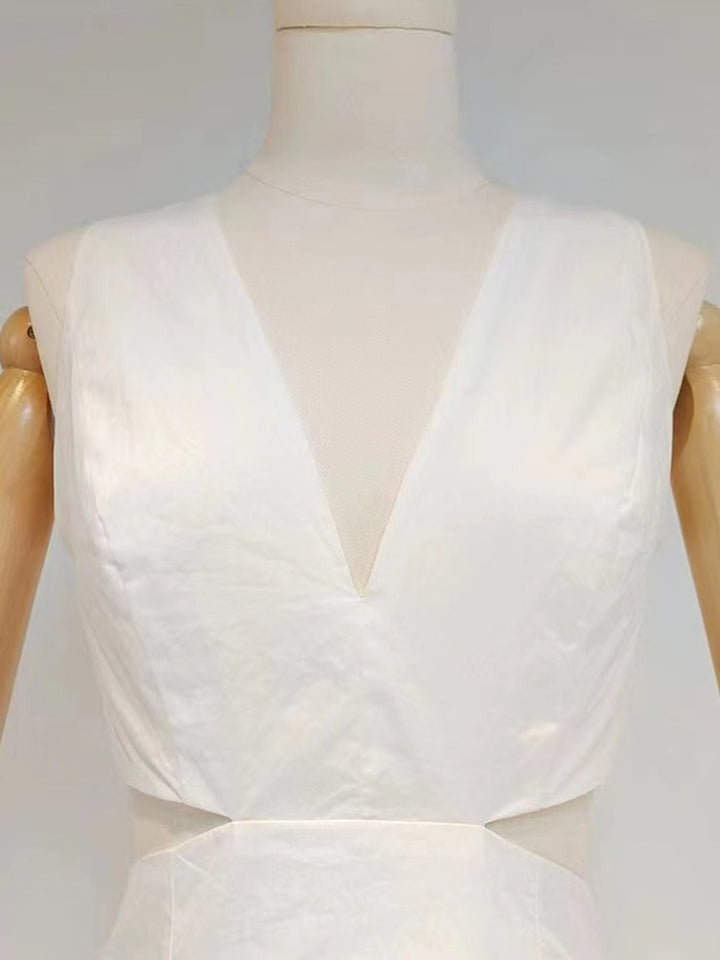 High Waist Cut Out Mini Dress