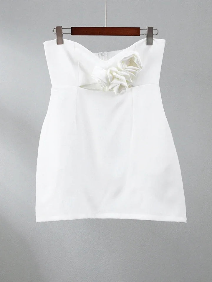 3D Flower Decor Mini Dresses