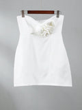 3D Flower Decor Mini Dresses