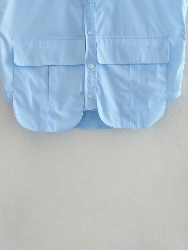 Cropped Sleeveless Shirt