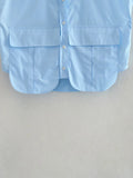 Cropped Sleeveless Shirt