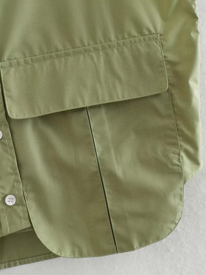 Cropped Sleeveless Shirt