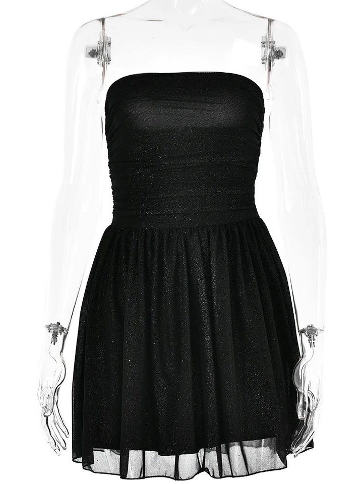 Sexy Mesh Double Layer Dress