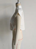 Cropped Sleeveless Shirt