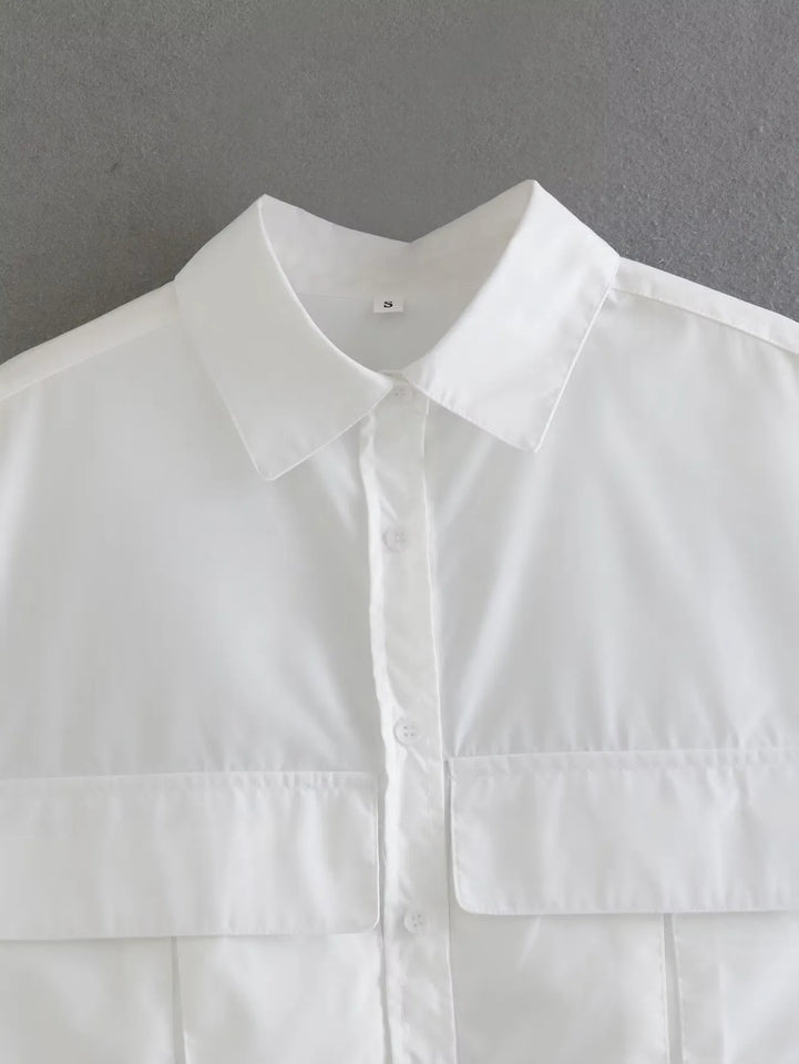 Cropped Sleeveless Shirt