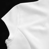 Slim Solid Pockets Mini Dress