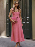 Pink Maxi Skirt  2Pcs Set