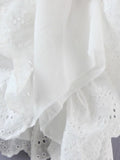 Puff Sleeve White Lace Dress
