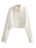 Striped Print Loose Shirt - Veira Trending Shop