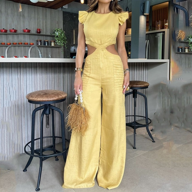 Open Waist Jumpsuit - Veira Trending Shop
