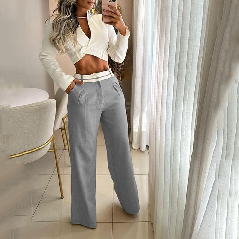 Long Sleeves 2pcs  Pants Sets