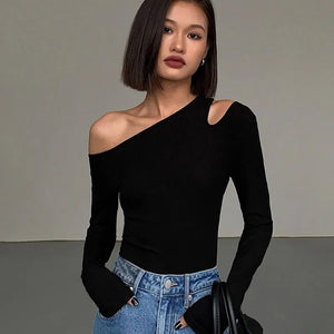 Off-shoulder Long-sleeved Top - Veira Trending Shop