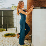 Denim  Flare Jumpsuit