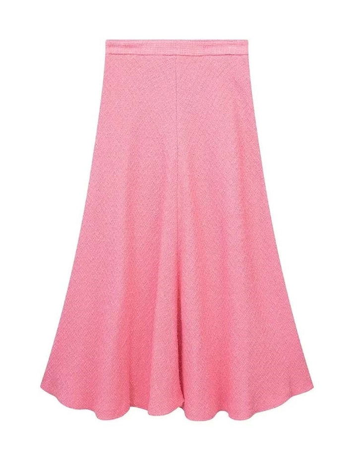 Pink Maxi Skirt  2Pcs Set
